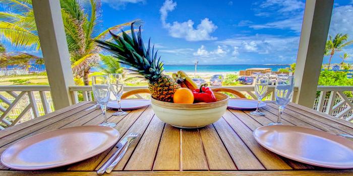 A louer appartement Front de mer BO Saint Martin-terrasse-1